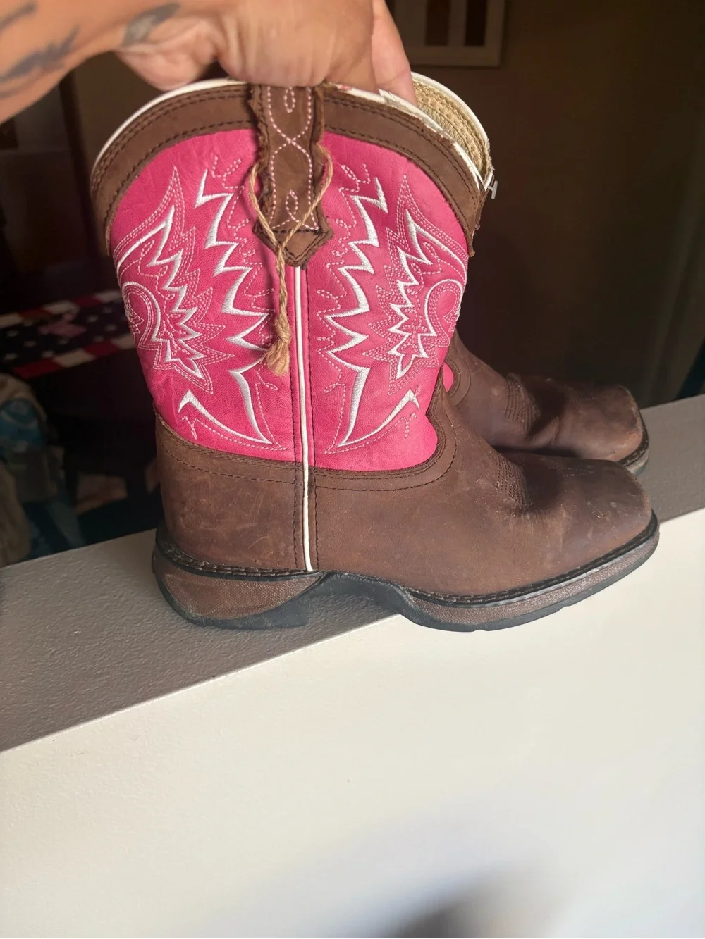 Lil Durango big kid let love fly western boot